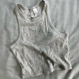 H&M Ribbed Racerback Crop Top